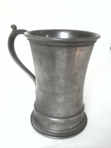 Taza Victoriana Antigua Placa Placa Cuádruple Placa Imperio Grabada Iniciales JHL * - Imagen 4 de 7