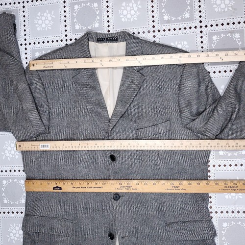 Hugo Boss Men's Herringbone Sport Coat 44R Loro Piana Wool Cashmere 3 Button 310 - Picture 13 of 18