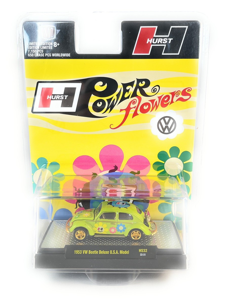 M2マシーン 1953 フォルクスワーゲン・ビートル(チェイスカー) M2 MACHINES 1953 VW BEETLE DELUXE USA MODEL HURST POWER FLOWERS