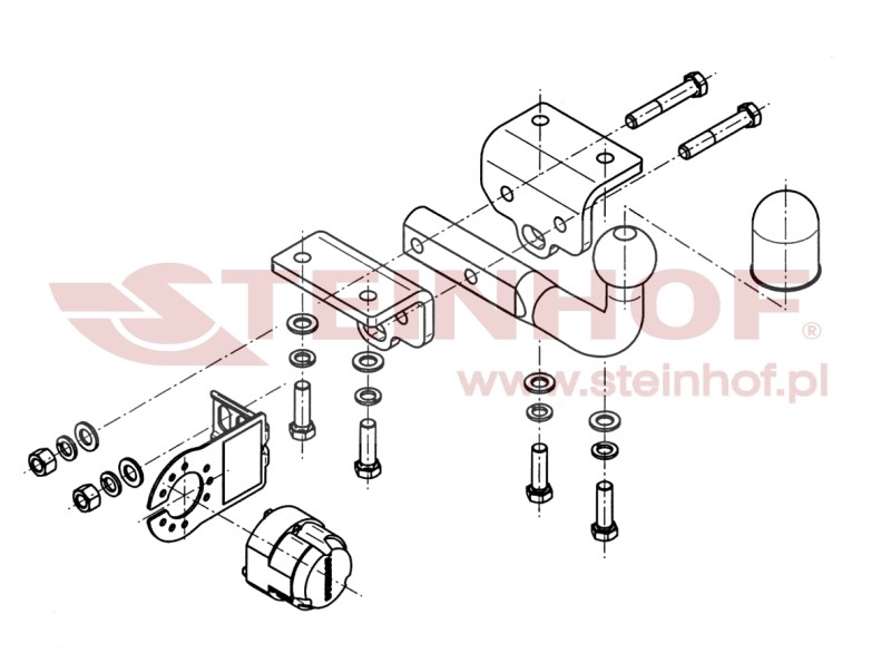 Original Fit Tow Bar for VW Amarok 2010 to present with Full