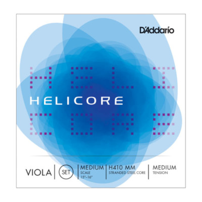 D'Addario Helicore Viola String Set, Medium Scale, Medium Tension; H410 MM