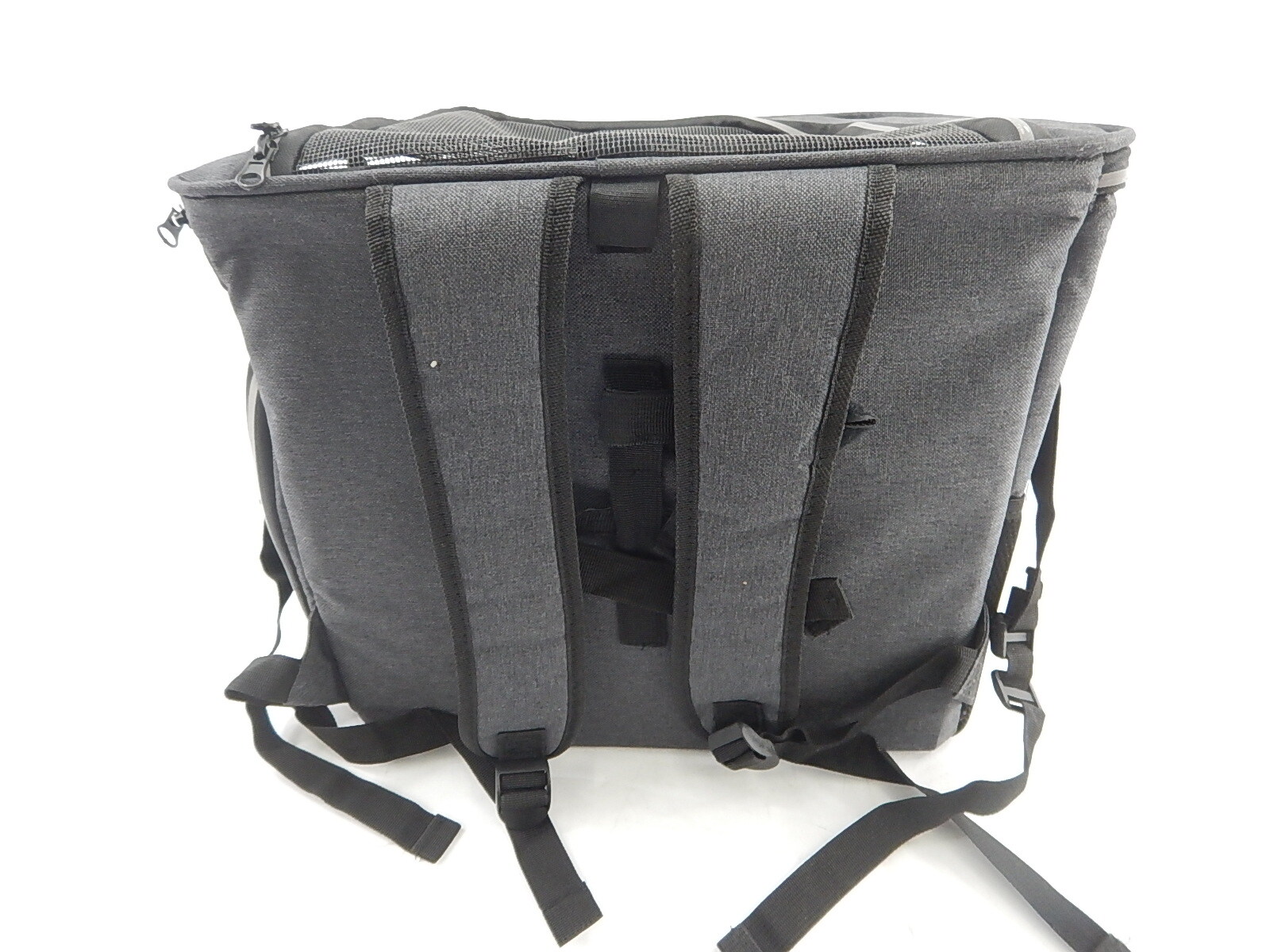 BARKBAY Foldable Bike Basket Carrier for Cats and Dogs, Black OPEN BOX