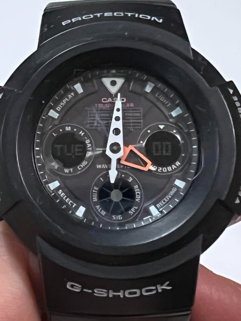 Gshock gショック AWG-500J THE500 CASIO G-SHOCK AWG-500J-1AJF Black Resin Solar Digital Analog