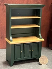 Dollhouse Miniature Kitchen Hutch Cabinet 1:12 inch scale C39 STICKER RESIDUE