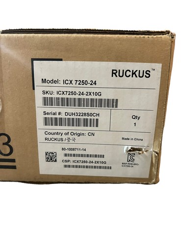 Ruckus ICX7250-24-2X10G Switch - 24-Ports - Managed - Layer 3 - Rack-mountable - Picture 2 of 2