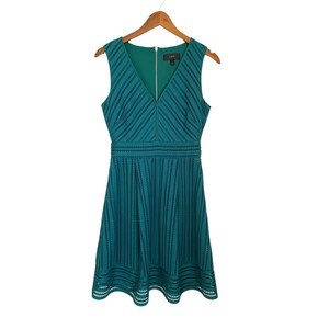 emerald green flare dress