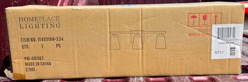 HomePlace Lighting 114431BN-334 Baxley Modern Soft White Glass Bathroom Vanity - Picture 4 of 9