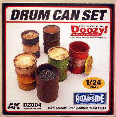 Doozy 004 Drum Can Set Ölfässer Mülleimer  1:24