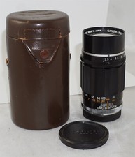 Canon Lens f3.5 135mm for Rangefinder Camera LTM M39 Leica Mount w/ Caps  Case