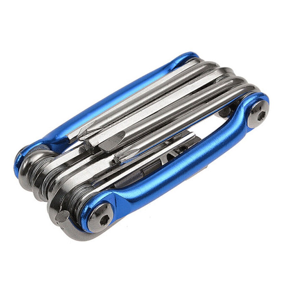 11 in Repair Set Bicycle Tool Kit Multi Tools Tire Cycling Puncture Bag