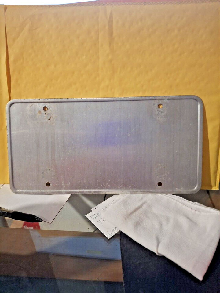 2019 Minnesota passenger car license plate nice but wear little rust