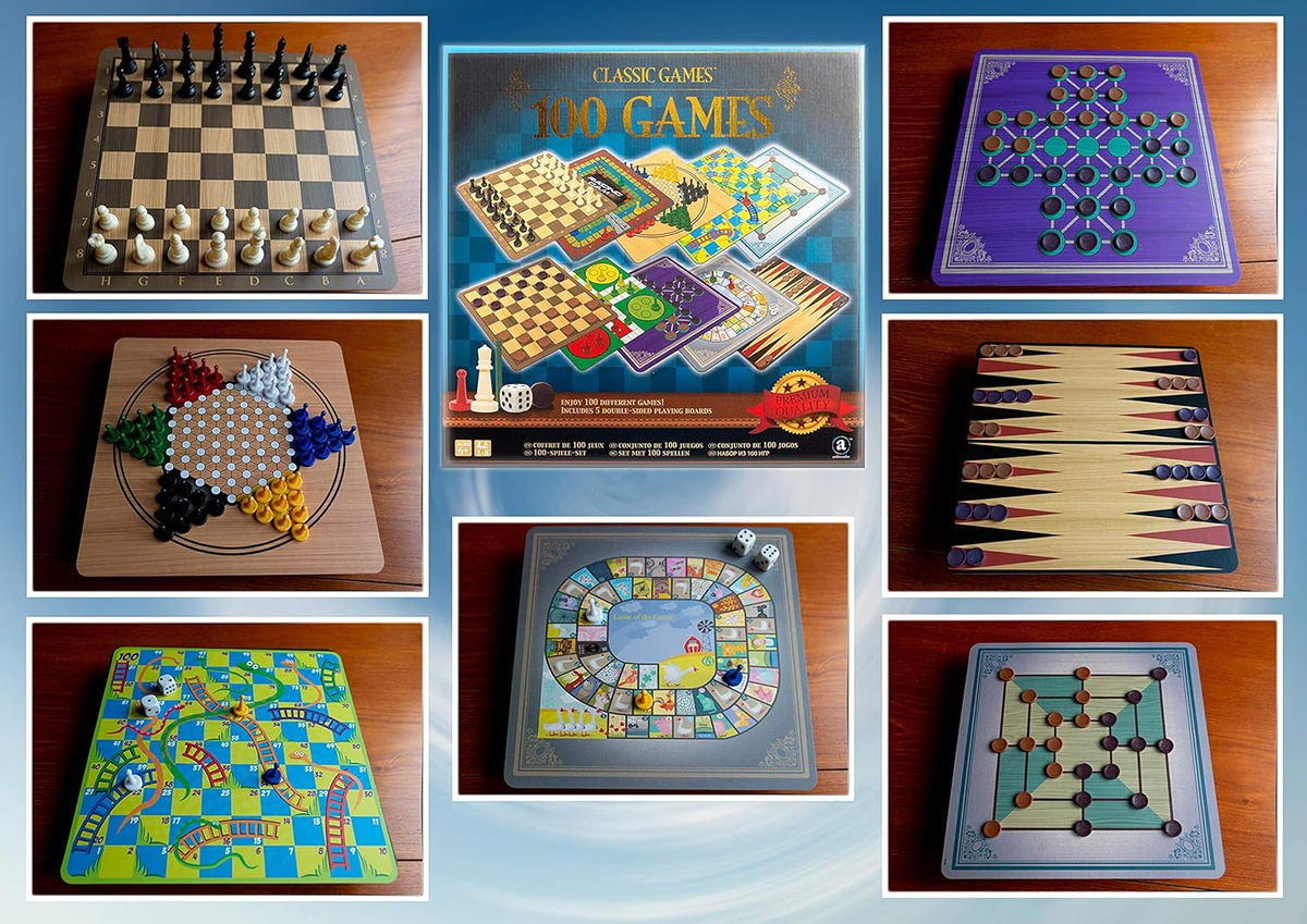 Noris Colección De Juegos Clásicos – 100 Posibilidades De Juego, Para 2 A 6 Jugadores, Ideal Para Reuniones Familiares Y Fiestas
