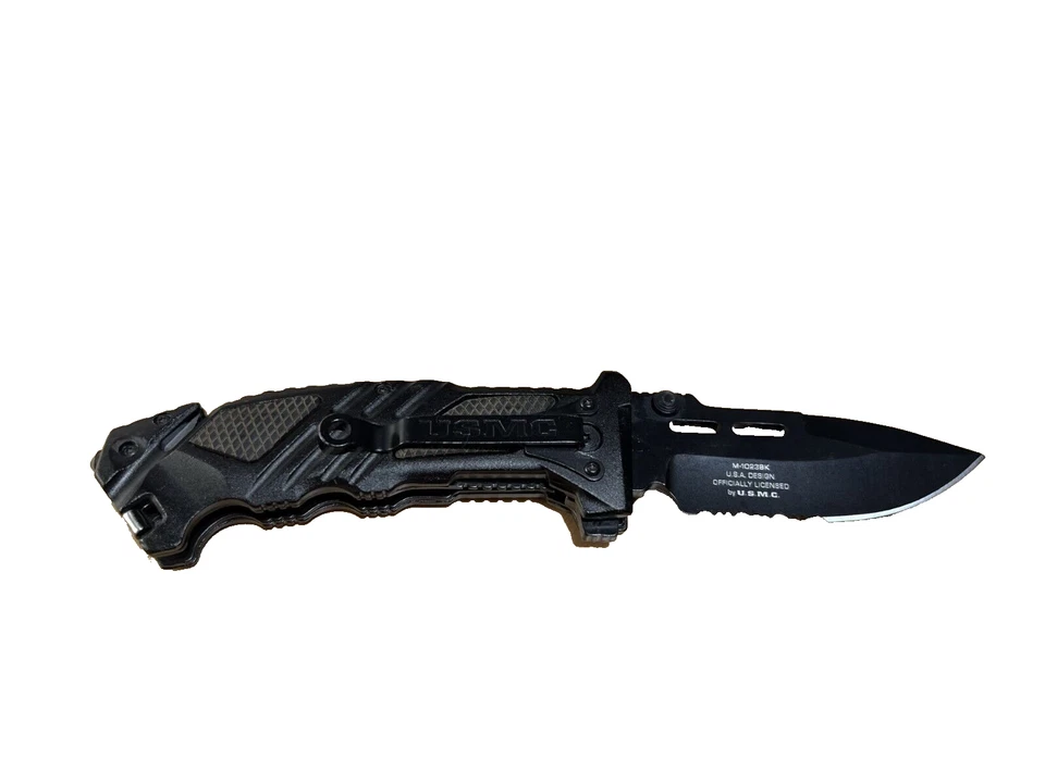 MTech USA Folding Knife 8.75inch Black Officially Licensed USMC Marines M-1023BK - image 3 of 4