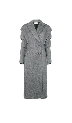CHRISTOPHER KANE Slash Sleeves Wool Coat IT42 New