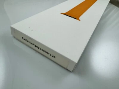 Original Apple Watch Leather Link 42mm 44mm 45MM 46MM 49MM California Poppy ML