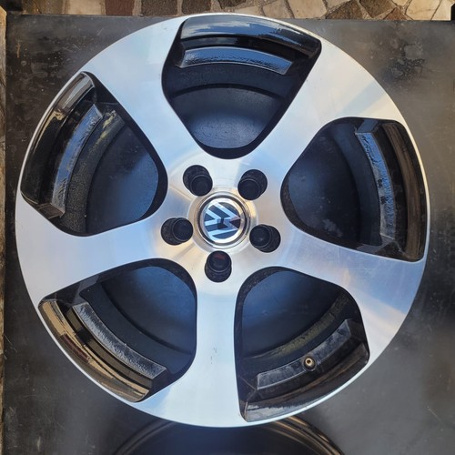VOLKSWAGEN POLO 17" ALLOY WHEELS - AUDI A1 - BLACK & DIAMOND PERFECT - Picture 2 of 5