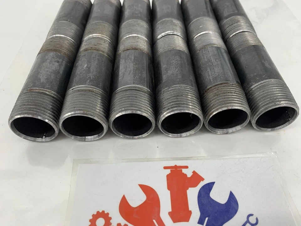 SPP 1" x 3-1/2" Threaded Both Ends Schedule 40 Black Carbon Steel Pipe PKG/12 - Image 2 of 4