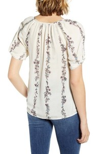 lucky brand puff sleeve top