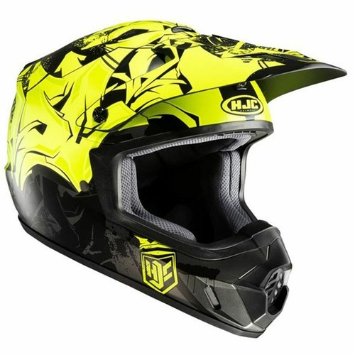 HJC CS MX II 2 Off Road MX Adult Motorcycle Helmet - Graffed Fluo - 第 2/5 張圖片