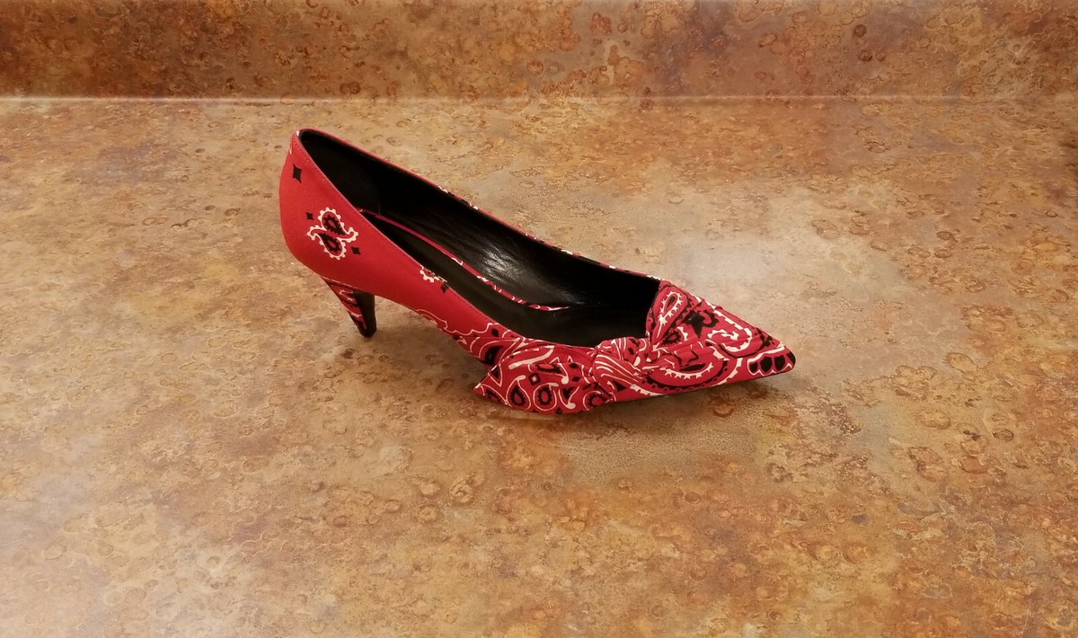 New! YSL Saint Laurent 'Charlotte' 55 Pump Red Womens 6.5 US