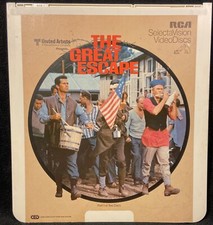 THE GREAT ESCAPE-Part 1 Only-Laser VideoDisc-CED-Steve McQueen-Charles Bronson