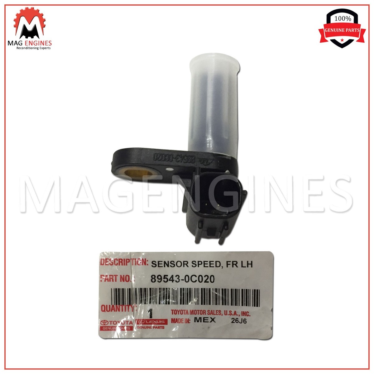 その他 pc3400 89543-0C020 GENUINE OEM SENSOR, SPEED, FRONT LH 895430C020