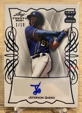 2021 Leaf Trinity Jeferson Quero Auto #'d 1/10 Brewers