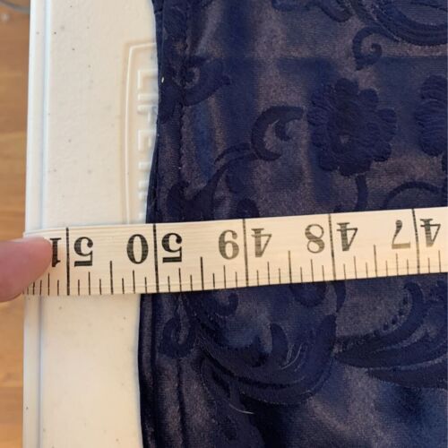 All That Jazz Womens A Line Maxi Dress Blue Floral Scoop Zipper Vintage 5/6 - Picture 8 of 9