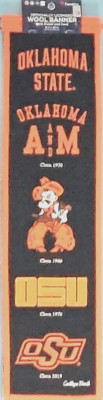 Oklahoma State 8 x 32 inch College Vault Evolution Wool Banner New Fanatics