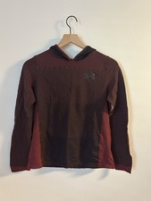 Boys Under Armour Hoodie Maroon Size Large