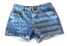 Women's Denim Shorts Size 6 American Flag Old Navy