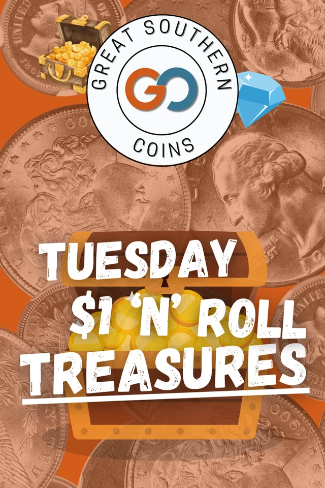 💎 Tuesday Treasures | $1 'n' Roll Rare Coin Auctions All Day