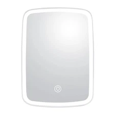 5.98x8.62in Lighted Makeup Mirror Vanity Desk Mirror Small LED Mirror with 3 Lig