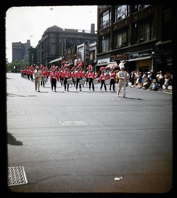 1953 Milwaukee Memorial Day Parade - Stereo Realist 3D Slide Videon Mount #1981