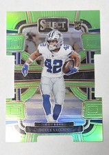 2023 Panini Select -Deuce Vaughn #28 Neon Green Prizm Die-Cut /599 Dallas Cowboy