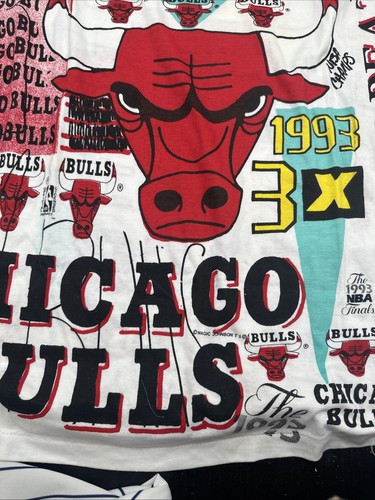 VTG 1992 Magic Johnson Ts Chicago Bulls Single Stitch Tee Shirt Size XL - Picture 8 of 19