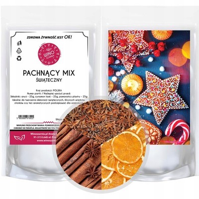 Duftende Weihnachtsmischung mit Orangen, Zimt und Anis - 75 g - Perfekt für die