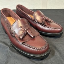 GH Bass Weejuns Marietta II Burgundy Leather Kiltie Tassel Loafers Women  s 8M