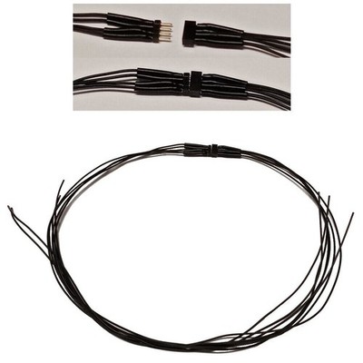Micro Steckverbinder RM 1.0 4-polig mit Kabel Stecker + Buchse 10 Stück S223