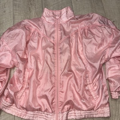 Vintage Adidas Trefoil Track Suit Windbreaker PINK - 70s 80s Size Lg Rare Find