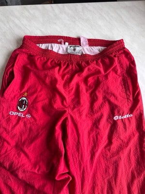 1996-98 AC Milan Lotto Training Pants Lotto (L) Shirt Jersey Opel