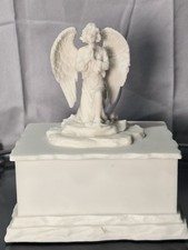 New Small Cast Composite Serene Angel Cremation Urn For Human Ashes