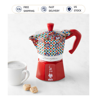 Bialetti x Dolce & Gabbana Moka Carretto 3-Cup Stovetop Espresso Maker