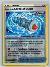 Rapid Strike Scroll of Swirls 131/163 Battle Styles Pokemon Card Reverse Holo NM