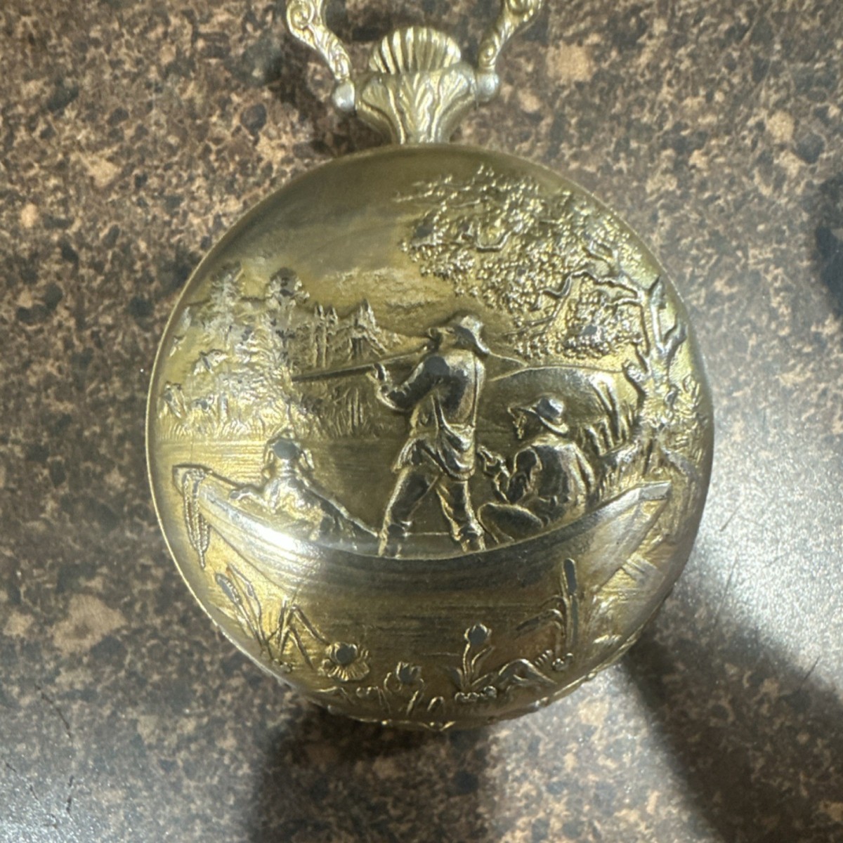 EverSwiss Full Hunter Pocket Watch 17 Jewels Shock-Resistant
