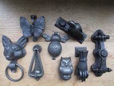 CAST IRON RUSTIC door knocker vintage retro old victorian style country cottage