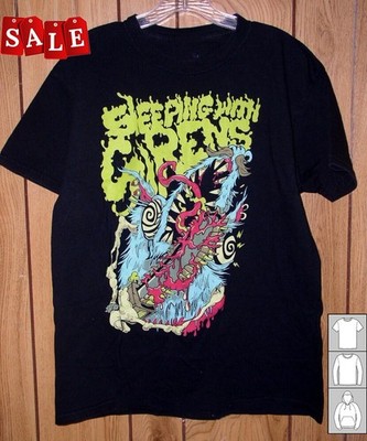Hot Sleeping with sirens chainsaw rat Gift For Fans Black S-235XL Tee  NH290