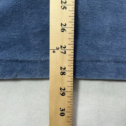 Camisa Campus Vintage Para Hombre Grande Azul Terciopelo Manga Larga Polo Años 70 Hecha en EE. UU. - Imagen 12 de 12