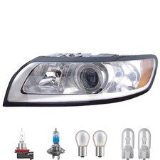 Scheinwerfer links inkl. OSRAM Premium Lampen für Volvo V50 MW mit LWR Motor