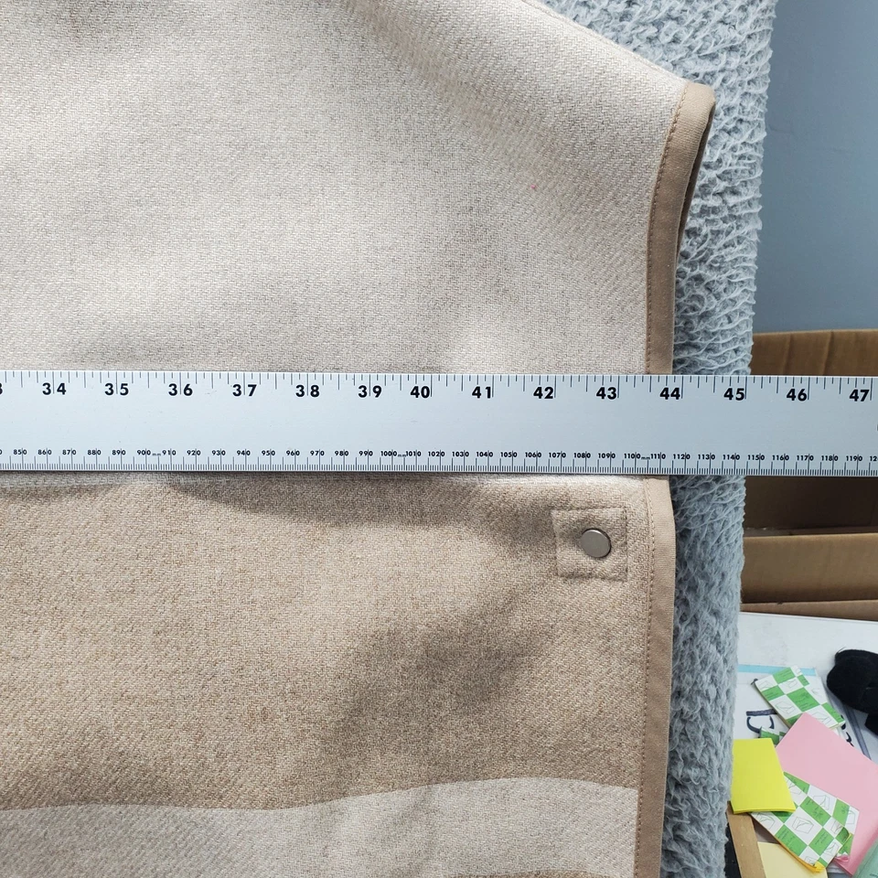 Vince Poncho Capa Cárdigan Suéter Mujer M/L Marrón Tejido Apretado Frente a Presión Usado en Excelente Condición Foto 4 de 4